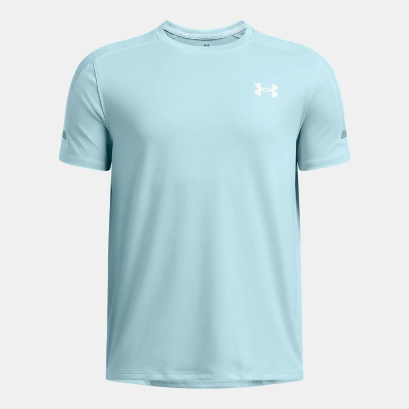 UA Tech? Utility Boys Short Sleeve Stream / Harbor Blue / White YXS ( in)
