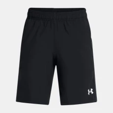 UA Tech? Utility Woven Boys Shorts Black / Black / Reflective YLG (59 in)