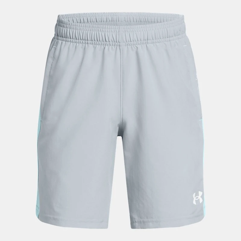 UA Tech? Utility Woven Boys Shorts Harbor Blue / Stream / Reflective YMD ( 59 in)