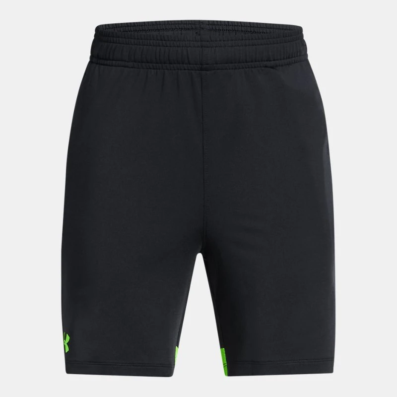 UA Tech? Vent Jacq rd Boys Shorts Black / Cyber Green / Cyber Green YSM ( 54 in)
