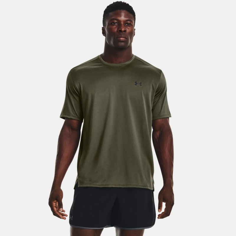 UA Tech? Vent Mens Short Sleeve Marine OD Green / Black