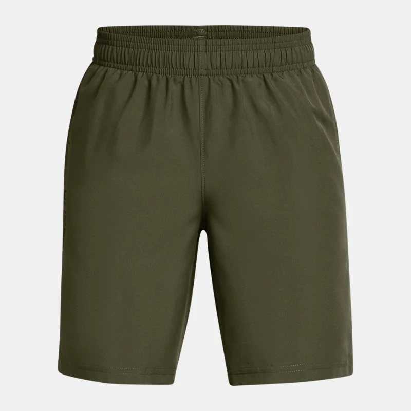 UA Tech? Woven Wordmark Boys Shorts Marine OD Green / Black YXL ( 67 in)