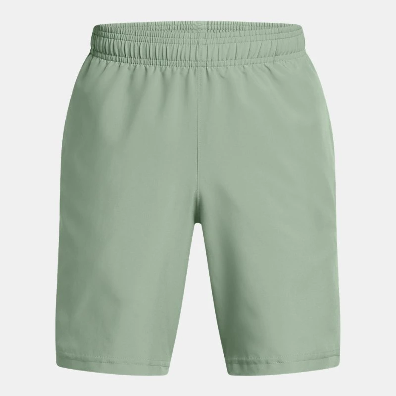 UA Tech? Woven Wordmark Boys Shorts Silica Green / High Vis Yellow YXS ( in)