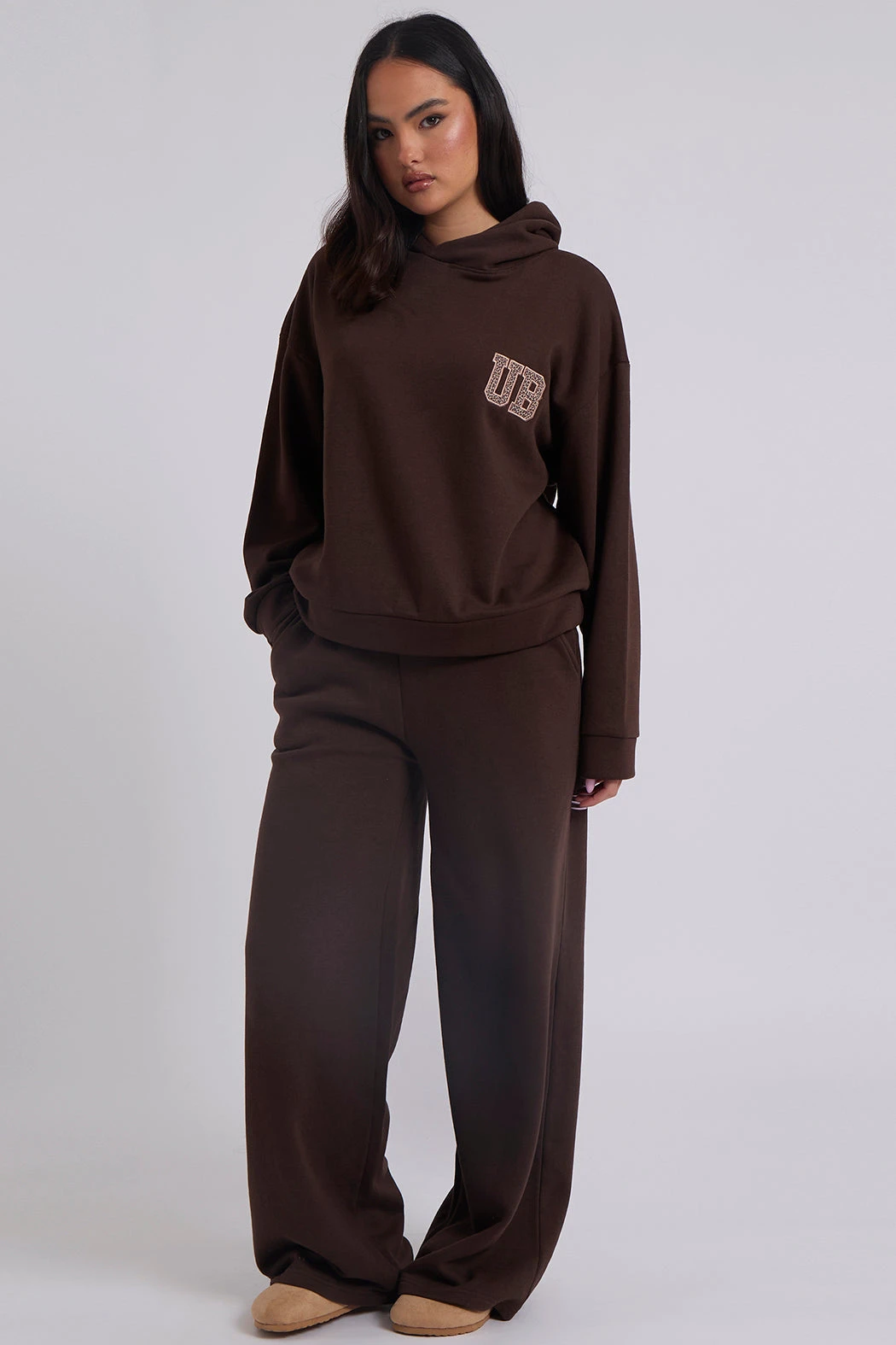 UB Wide Leg Chocolate Jogger /