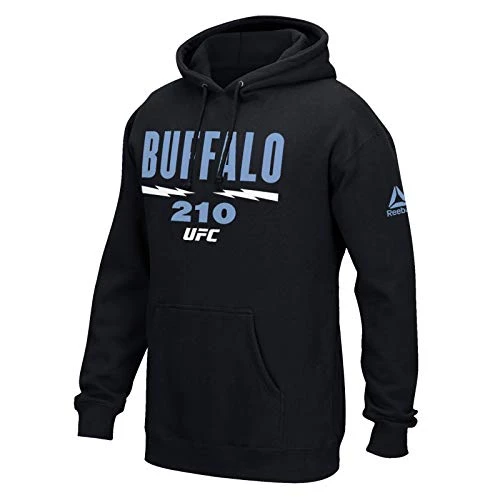 UFC Men's Black UFC 210 Buffalo NY Event Pullover Hoodie Fleece CT6191, Black, L