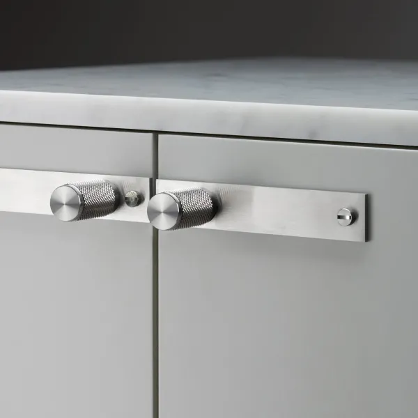 UK-KP-ST-A Furniture Knob Set - Plate - Cross Furniture Knob Steel