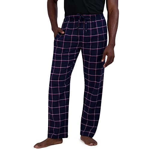 Ultimate Men's Flannel Pant, Navy Box Plaid, 5X-Large