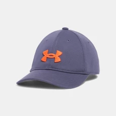 Under Armour Blitzing Boys Adjustable Cap Downpour Gray / Fire OSFM