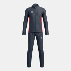 Under Armour Challenger Boys Tracksuit Downpour Gray / Fire / White YMD ( 59 in)