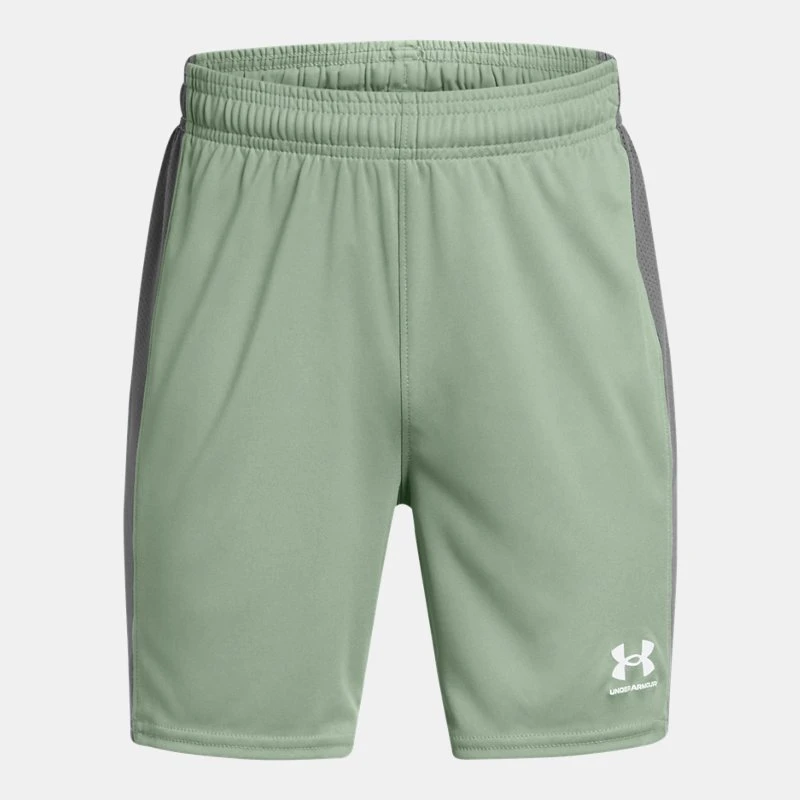 Under Armour Challenger Knit Boys Shorts Silica Green / Castlerock / White YXL ( 67 in)