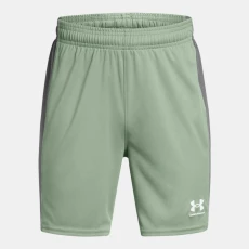Under Armour Challenger Knit Boys Shorts Silica Green / Castlerock / White YXL ( 67 in)