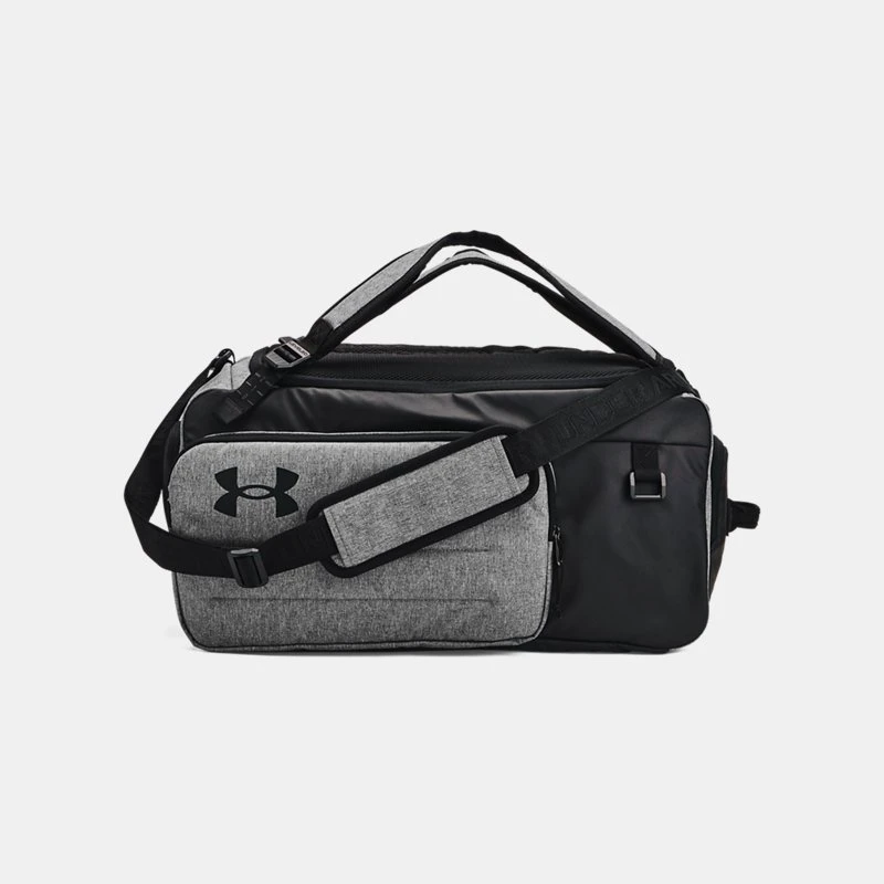 Under Armour Contain Duo Medium Backpack Duffle Castlerock Medium Heather / Black / White OSFM