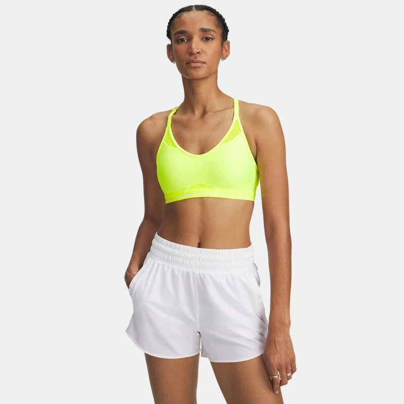 Under Armour Crossback Low Womens Sports Bra High Vis Yellow / White