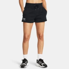 Under Armour Icon Fleece Boxer Womens 275" Shorts Black / White