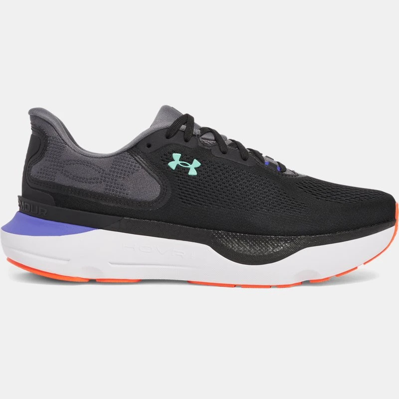 Under Armour Infinite Pro Mens Running Shoes Black / Virtual Violet / Comet Green