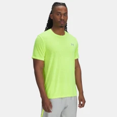 Under Armour Launch Camo Mens Short Sleeve High Vis Yellow / Reflective