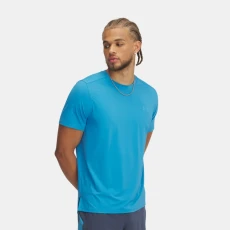Under Armour Launch Elite Mens Short Sleeve Ether Blue / Reflective