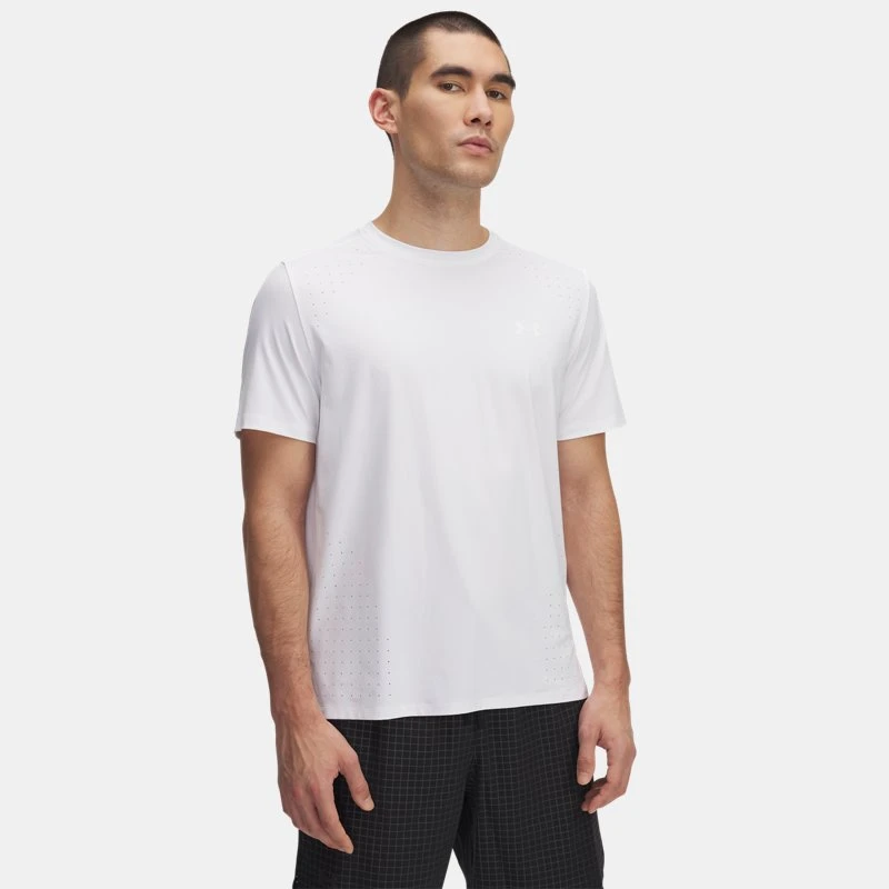 Under Armour Launch Elite Mens Short Sleeve White / Reflective