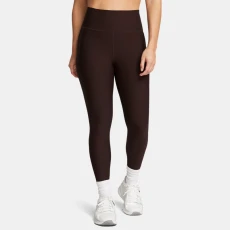 Under Armour Meridian Rib Womens Ankle Leggings Brown Obsidian / Brown Obsidian