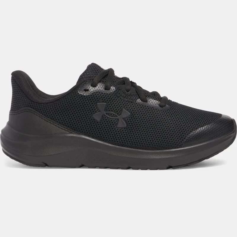 Under Armour Pursuit Boys Running Shoes Black / Black / Black *