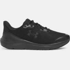 Under Armour Pursuit Boys Running Shoes Black / Black / Black *