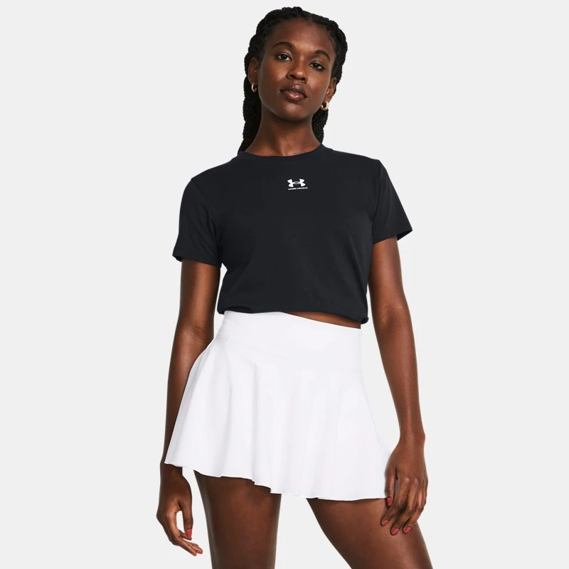 Under Armour Rival Core Womens Short Sleeve Black / White