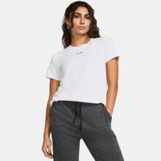 Under Armour Rival Core Womens Short Sleeve White / Black