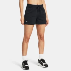 Under Armour Rival Fleece Womens " Shorts Black / White