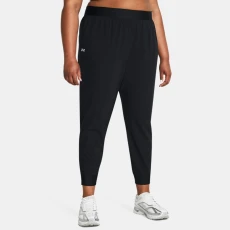 Under Armour Rival High-Rise Woven Womens Pants Black / White 3X