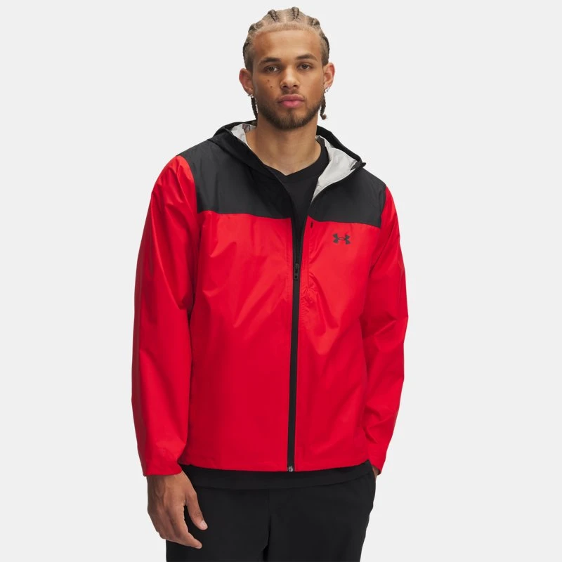 Under Armour Stormproof Cloudstrike Mens Jacket Red / Black / Black