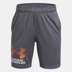 Under Armour Tech™ Boys Logo Shorts Castlerock / White / Fire YXL ( 67 in)