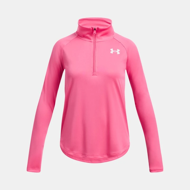 Under Armour Tech™ Graphic Girls ½ Zip Super Pink / White YXS ( in)