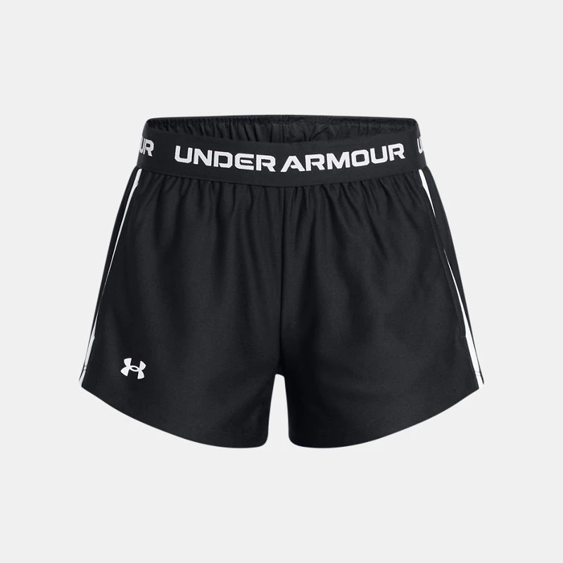 Under Armour Tech™ Play Up Girls Shorts Black / Black / White YXS ( in)