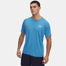 Under Armour Tech™ Textured Mens Short Sleeve Ether Blue / Tonic / White