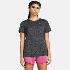Under Armour Tech™ Twist Womens Short Sleeve Black / White