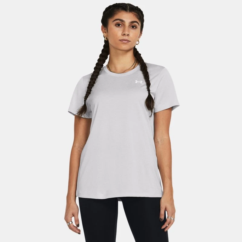 Under Armour Tech™ Twist Womens Short Sleeve Halo Gray / White