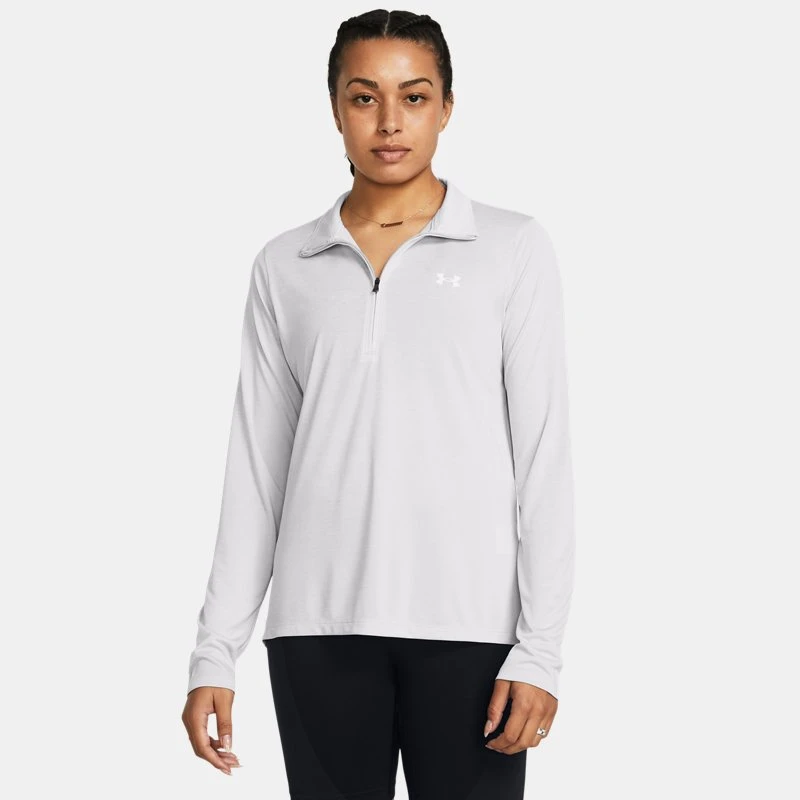Under Armour Tech™ Twist Womens ½ Zip Halo Gray / White