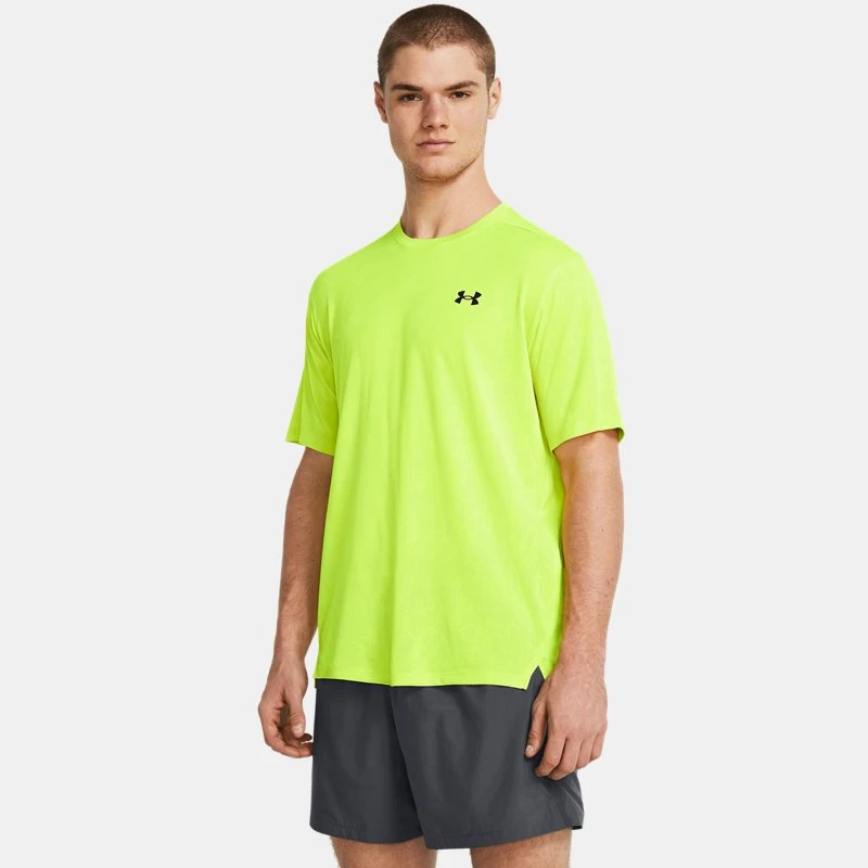 Under Armour Tech™ Vent Geode Mens Short Sleeve High Vis Yellow / Black