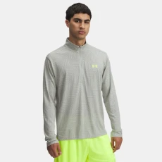 Under Armour Tech™ Vent Geotessa Mens ½ Zip Hydro Green / Silica Green / High Vis Yellow