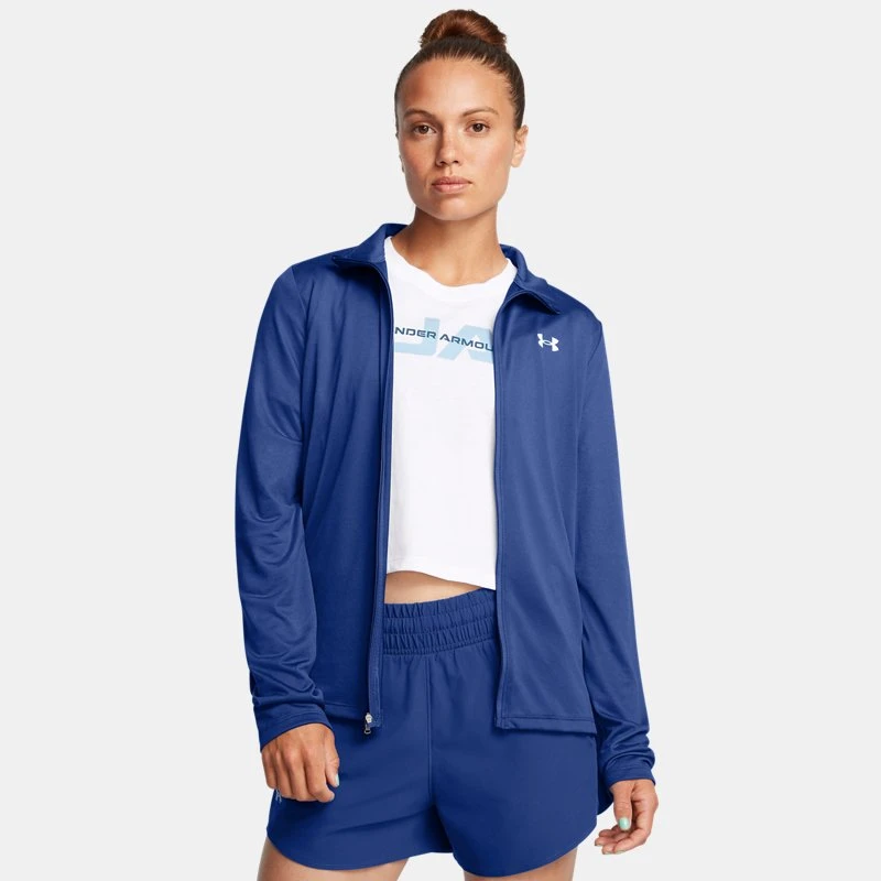 Under Armour Tech™ Womens Full Zip Tech Blue / White