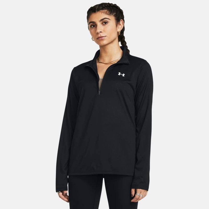 Under Armour Tech™ Womens ½ Zip Black / White