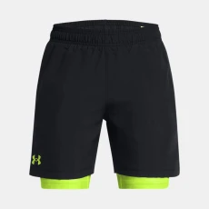Under Armour Tech™ Woven Boys in Shorts Black / High Vis Yellow / High Vis Yellow YLG (59 in)