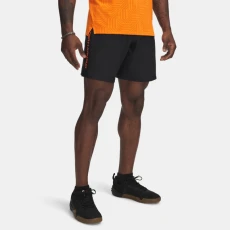Under Armour Tech™ Woven Wordmark Mens Shorts Black / Solar Orange