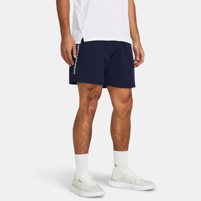Under Armour Tech™ Woven Wordmark Mens Shorts Midnight Navy / White