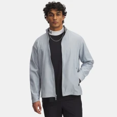 Under Armour Unstoppable Mens Non-Hooded Full-Zip Harbor Blue / Black Under Armour Unstoppable Mens Non-Hooded Full-Zip Harbor Blue / Black
