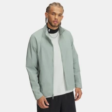 Under Armour Unstoppable Mens Non-Hooded Full-Zip Silica Green / Black Under Armour Unstoppable Mens Non-Hooded Full-Zip Silica Green / Black