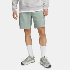 Under Armour Vibe Woven Mens Cargo Shorts Silica Green / White