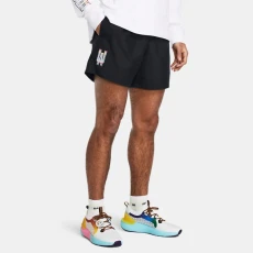 Under Armour Woven Pride Mens Volley Shorts Black / White Under Armour Woven Pride Mens Volley Shorts Black / White