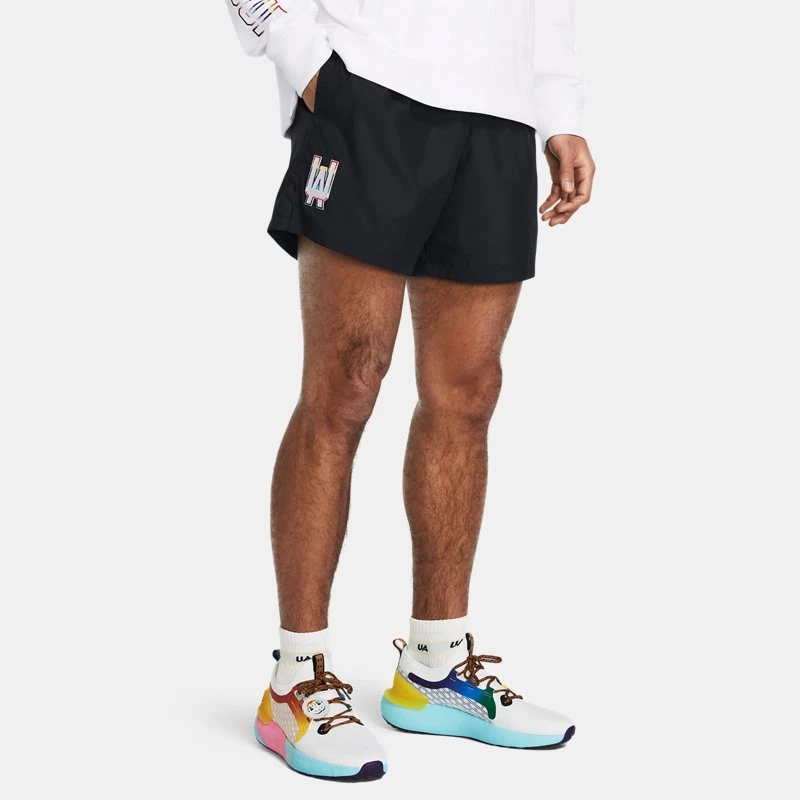 Under Armour Woven Pride Mens Volley Shorts Black / White
