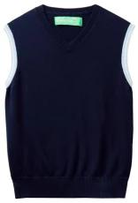 Undercolors of Benetton Men's V neck shirt S/M 1494 k400t Vest, Night Blue 016, XS Undercolors of Benetton Men's V neck shirt S/M 1494 k400t Vest, Night Blue 016, XS